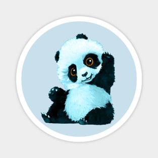 Baby Blue Panda Magnet